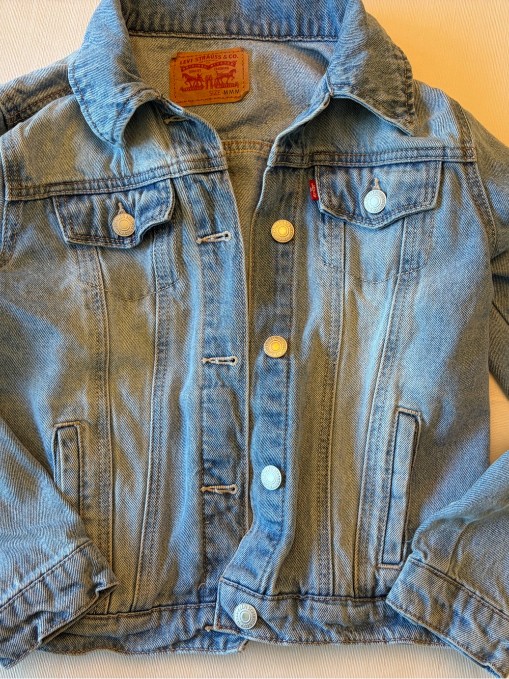 Girls medium Levi's Light Blue Denim Jacket
